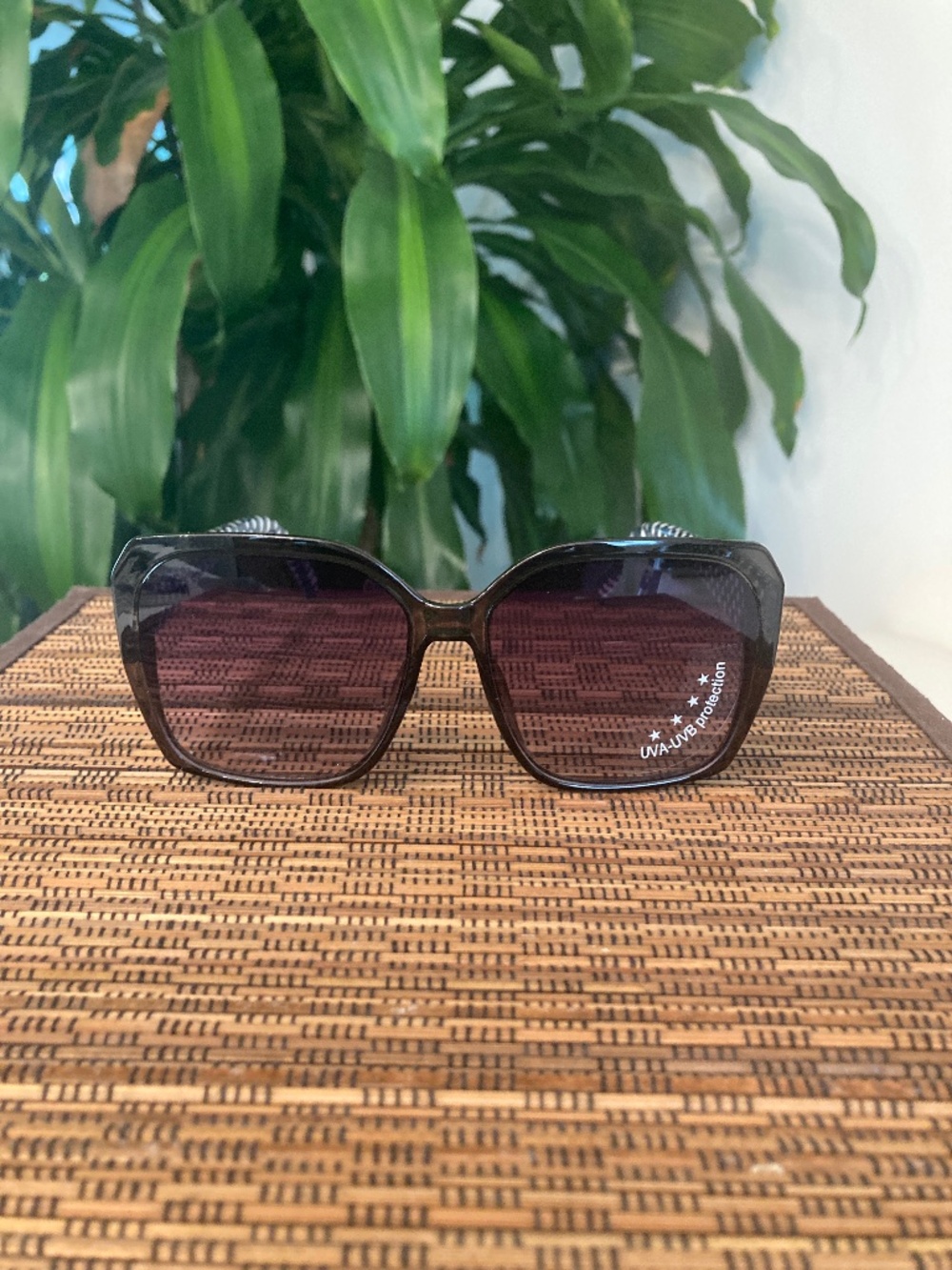 Polka Dot Oversized Sunglasses (5552) Black